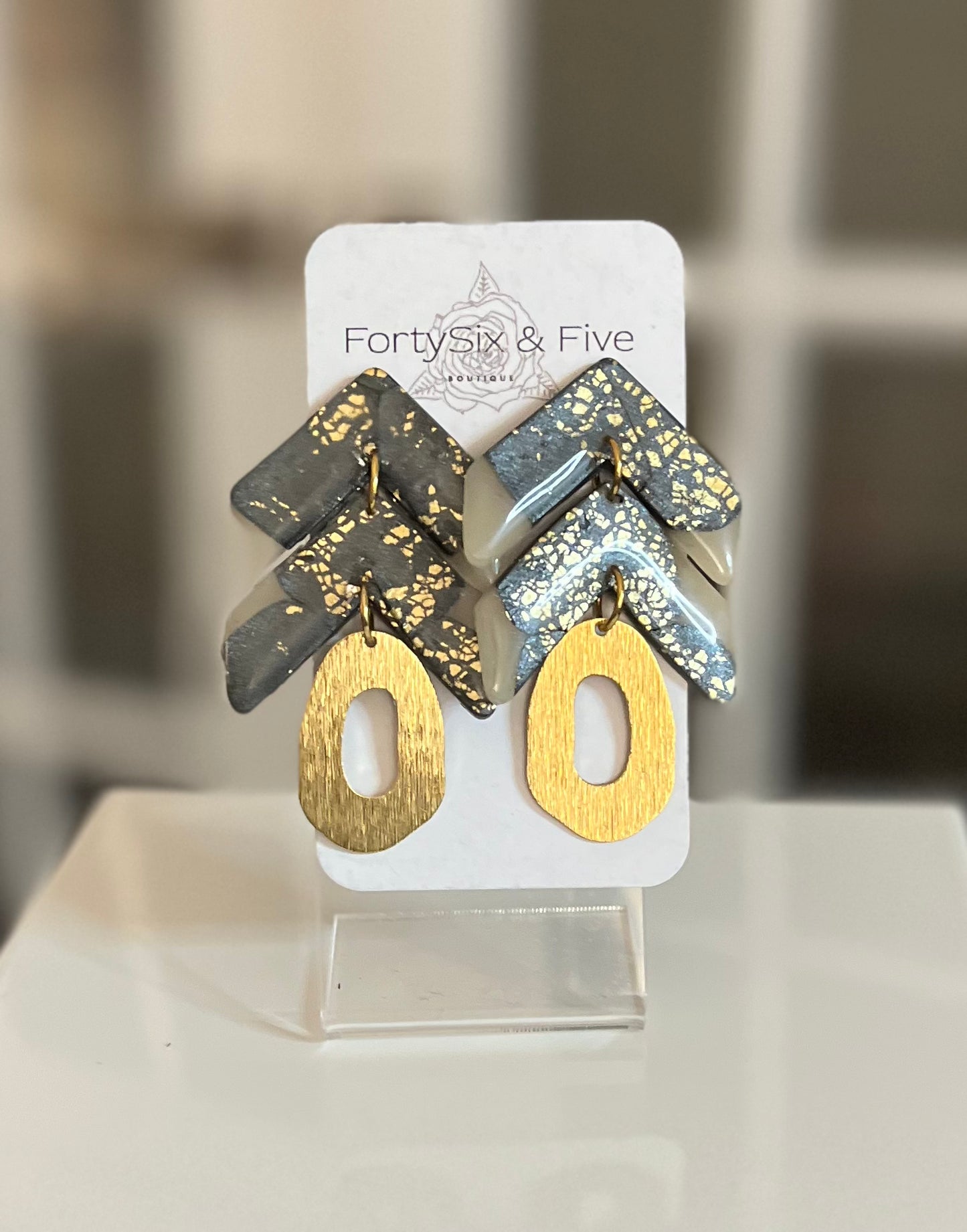 Prosperity amour stud dangles