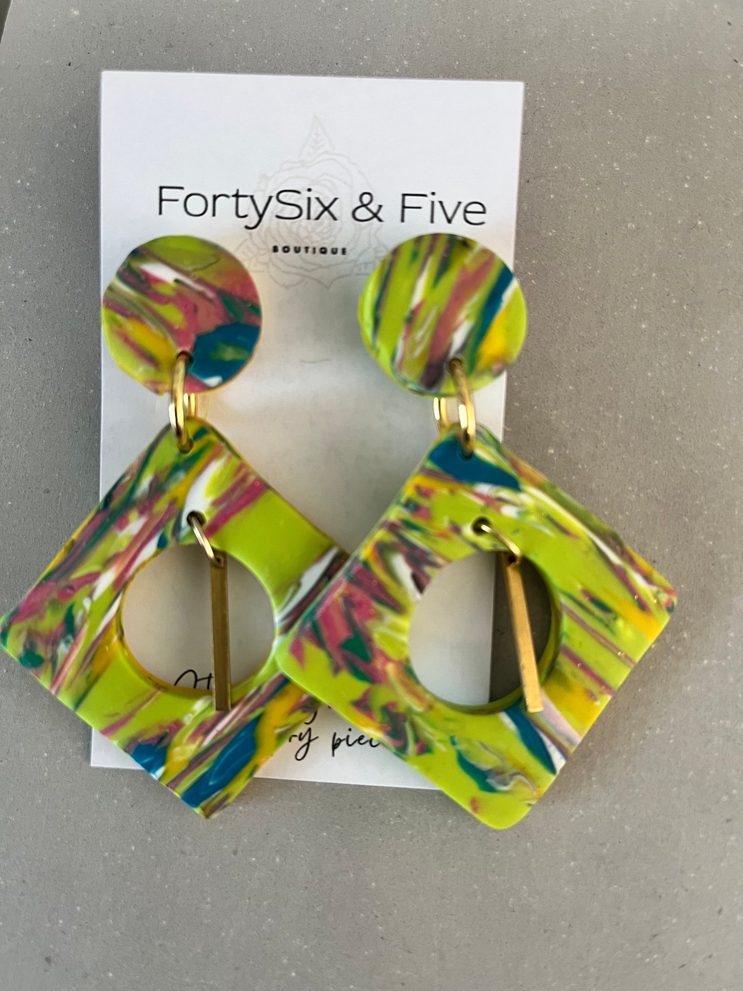 Multicolor “Julie” Earrings 1955