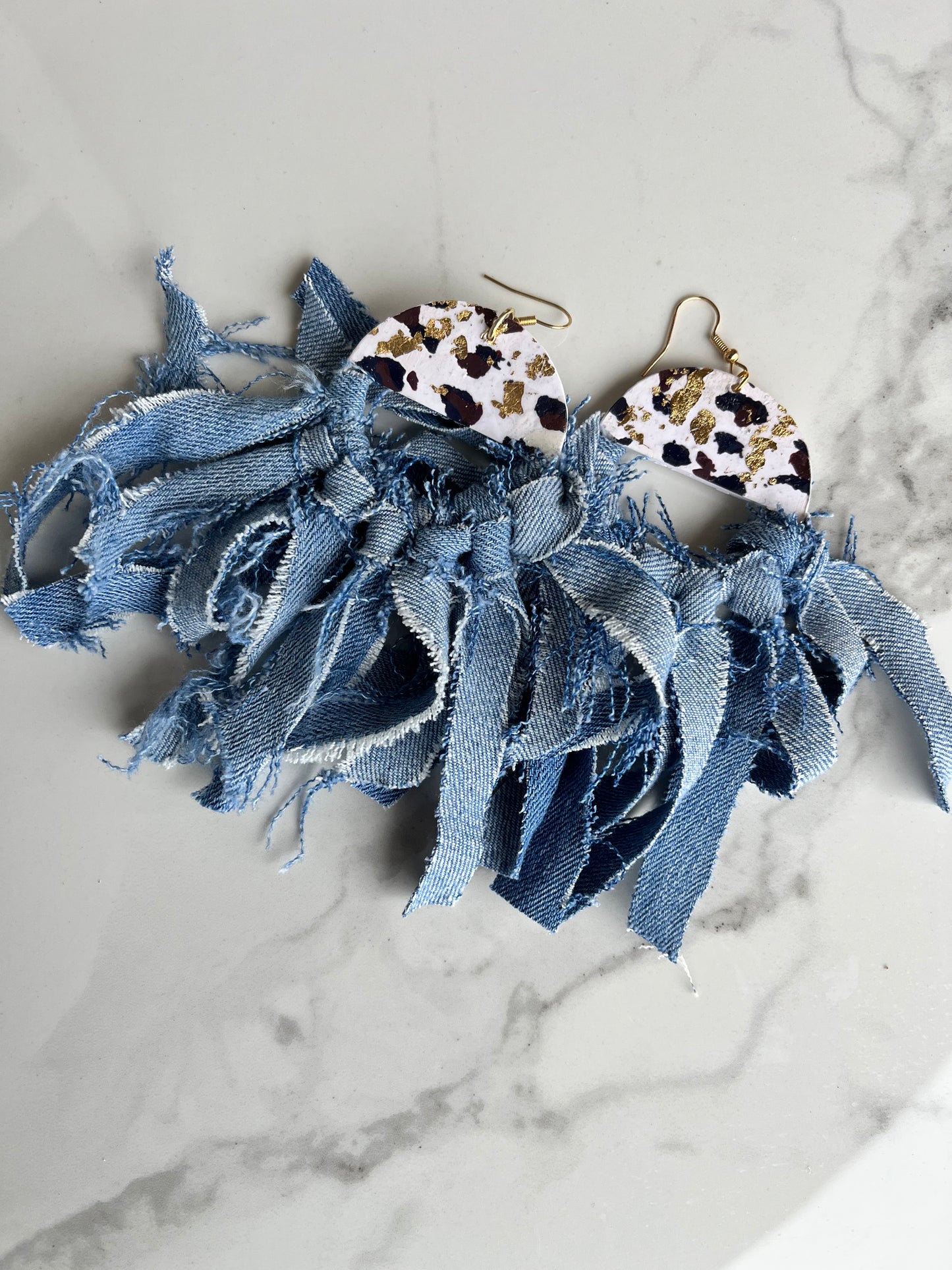 I dream of “Jeanie” Halo Denim dangle Earring 1955