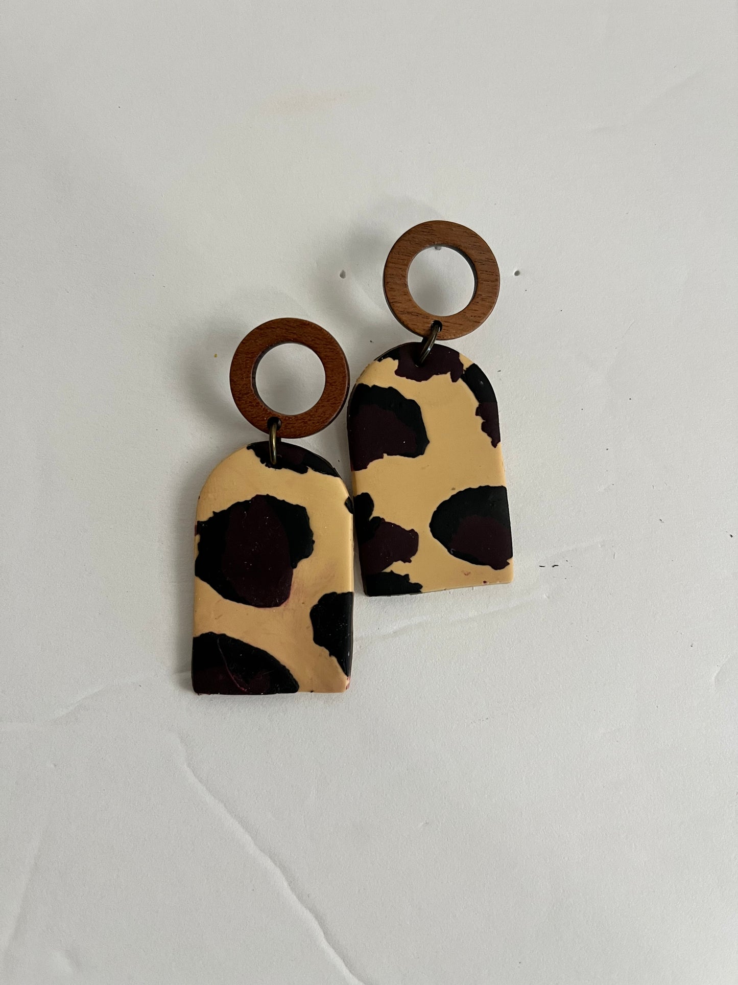 Sassy cheetah Dangle BTS Earrings Fall 1955