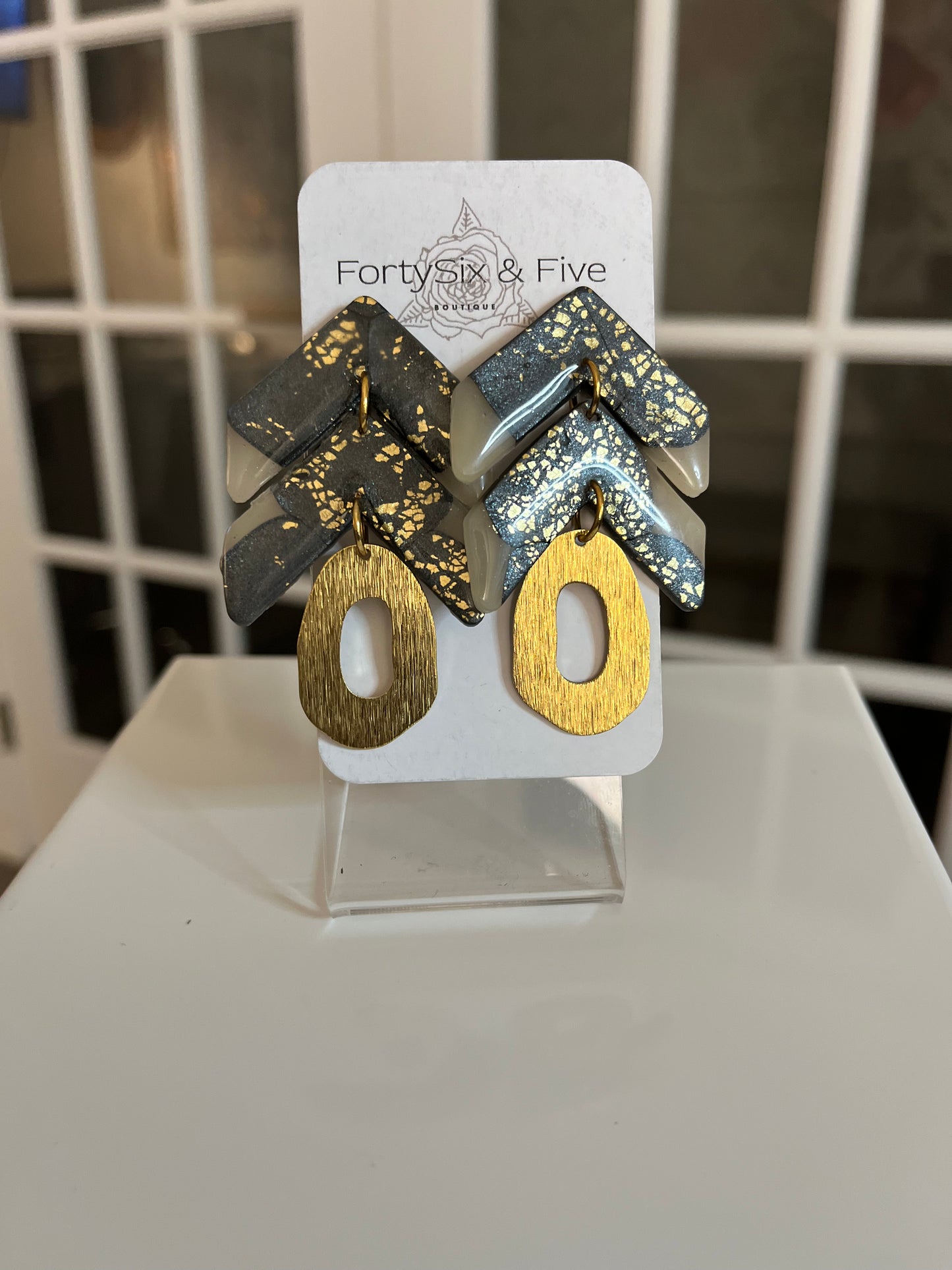 Prosperity amour stud dangles