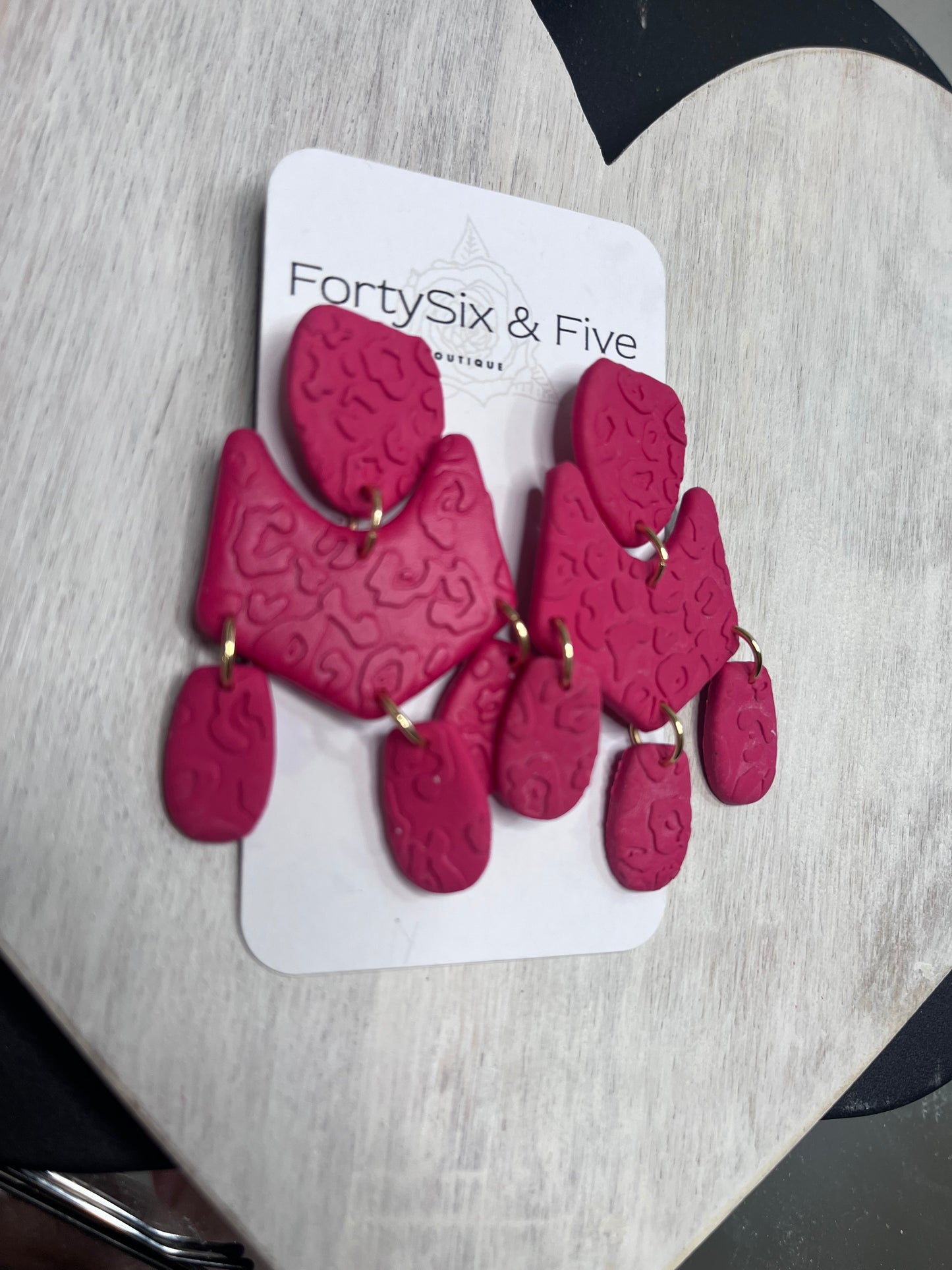 Fuschia Valentine EARRINGS