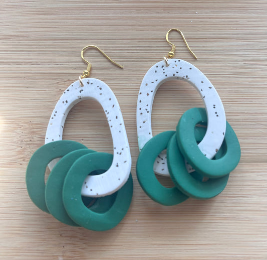 Salt and Peppermint Clara earrings