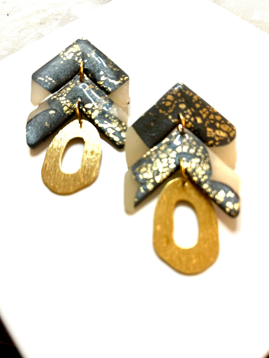 Prosperity amour stud dangles