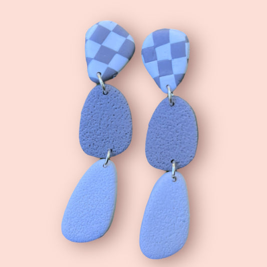 Claudia Checkerboard Dangles
