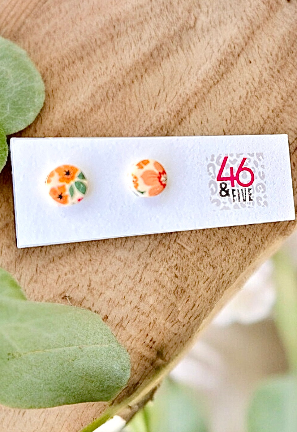 “Flora Vida” Studs Clay Earrings