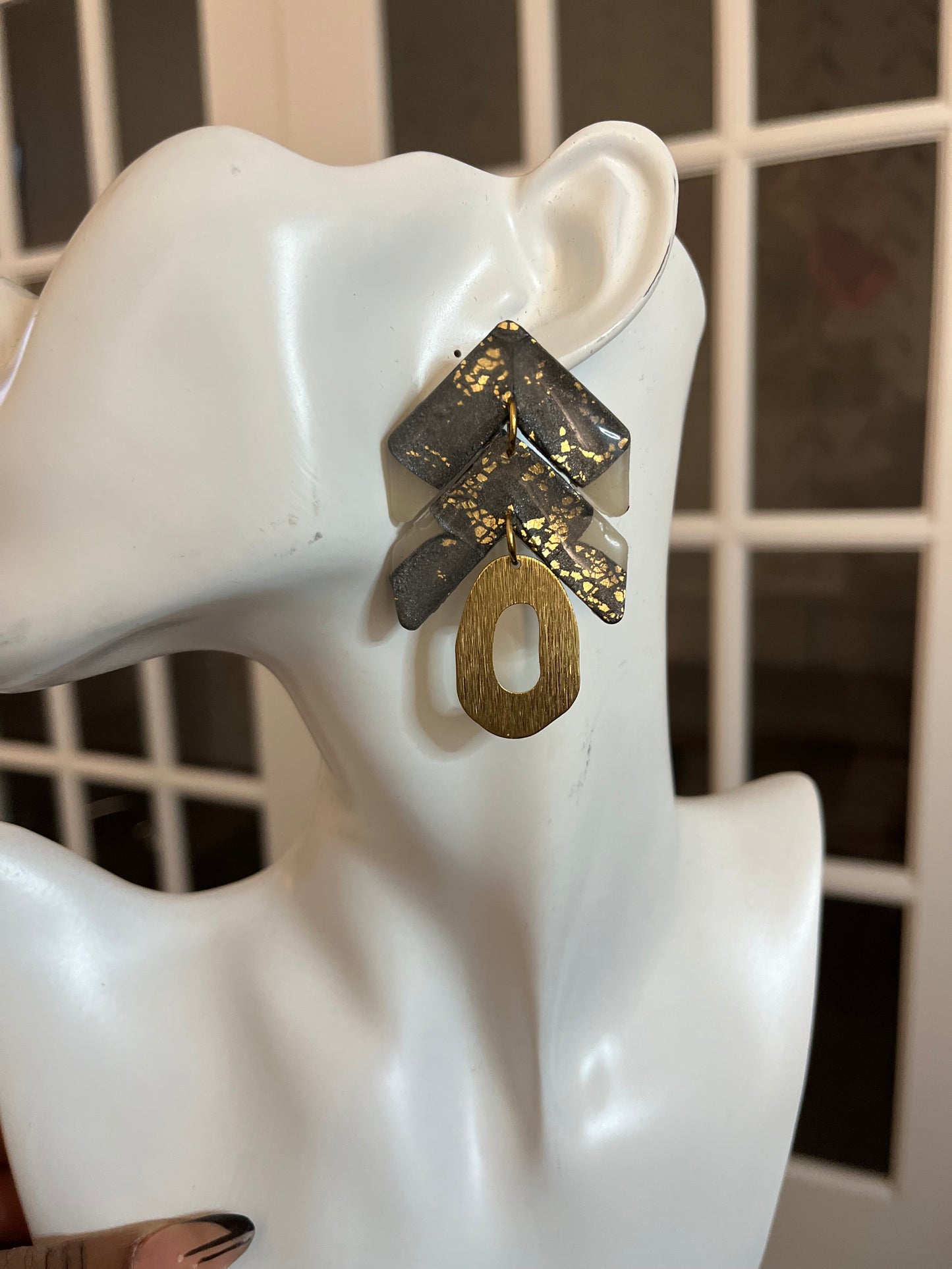 Prosperity amour stud dangles