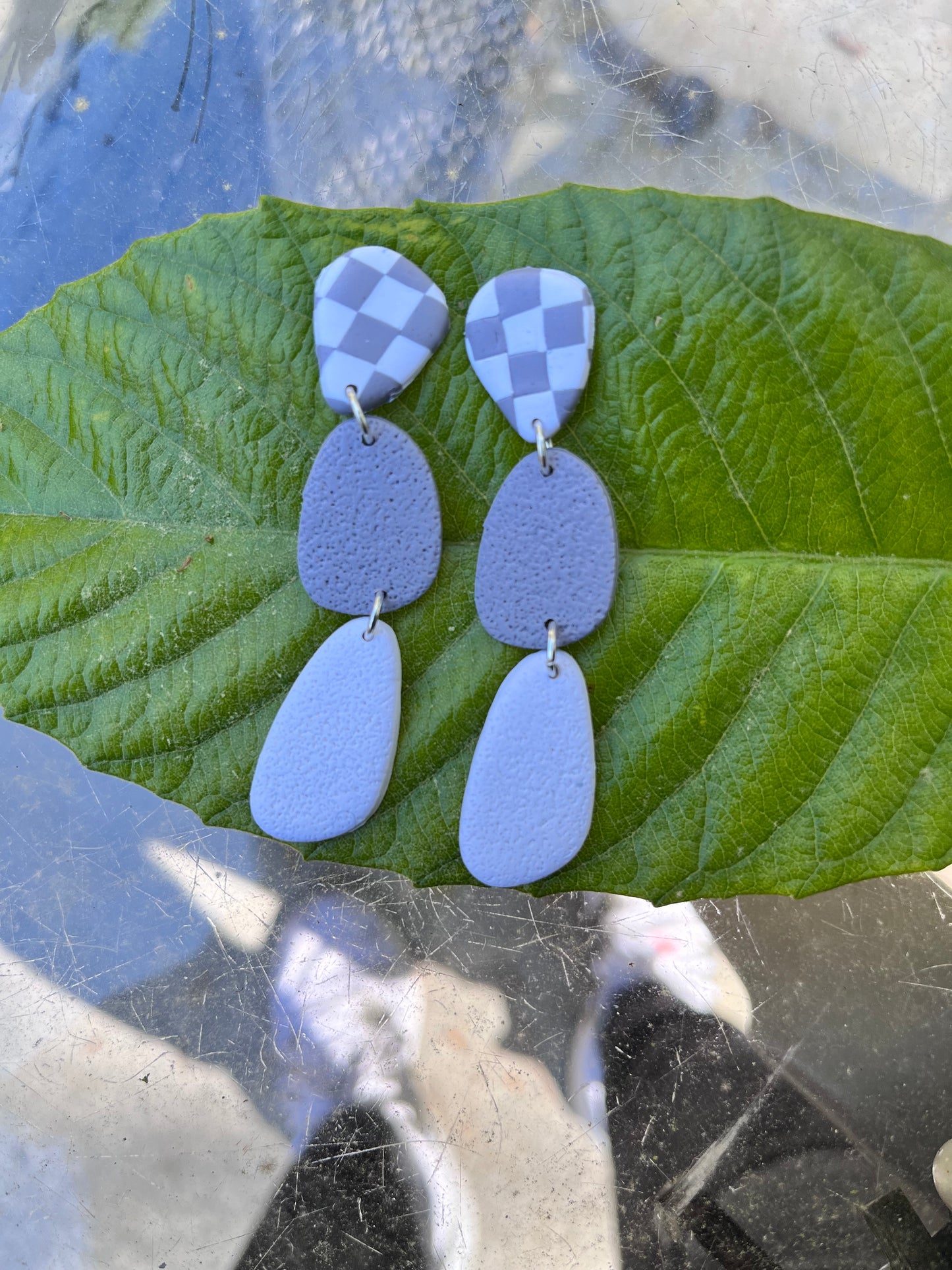 Claudia Checkerboard Dangles