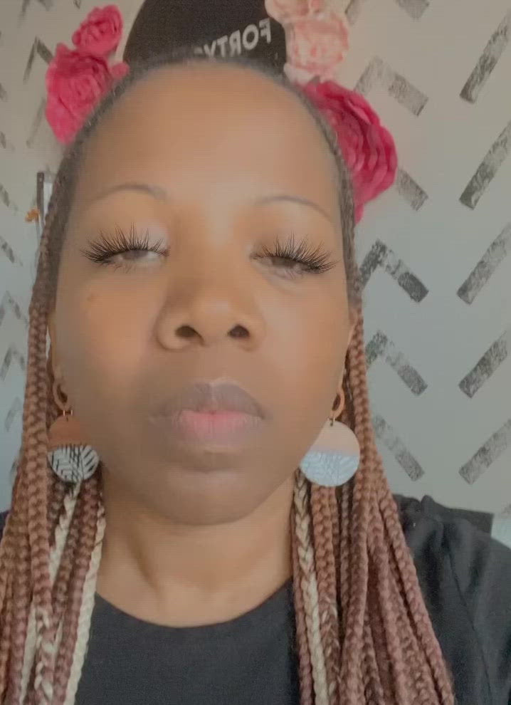 Wooden infinity Earrings  1955