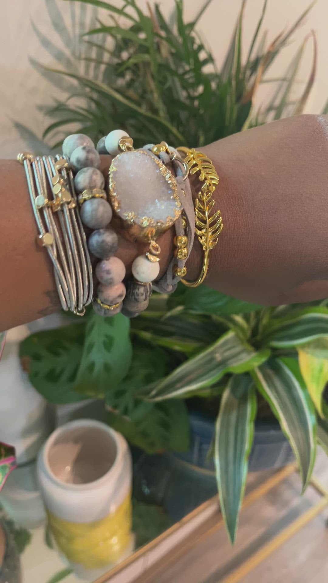 ADMIRATION STACK-BOHO luxury natural stone bracelet stack