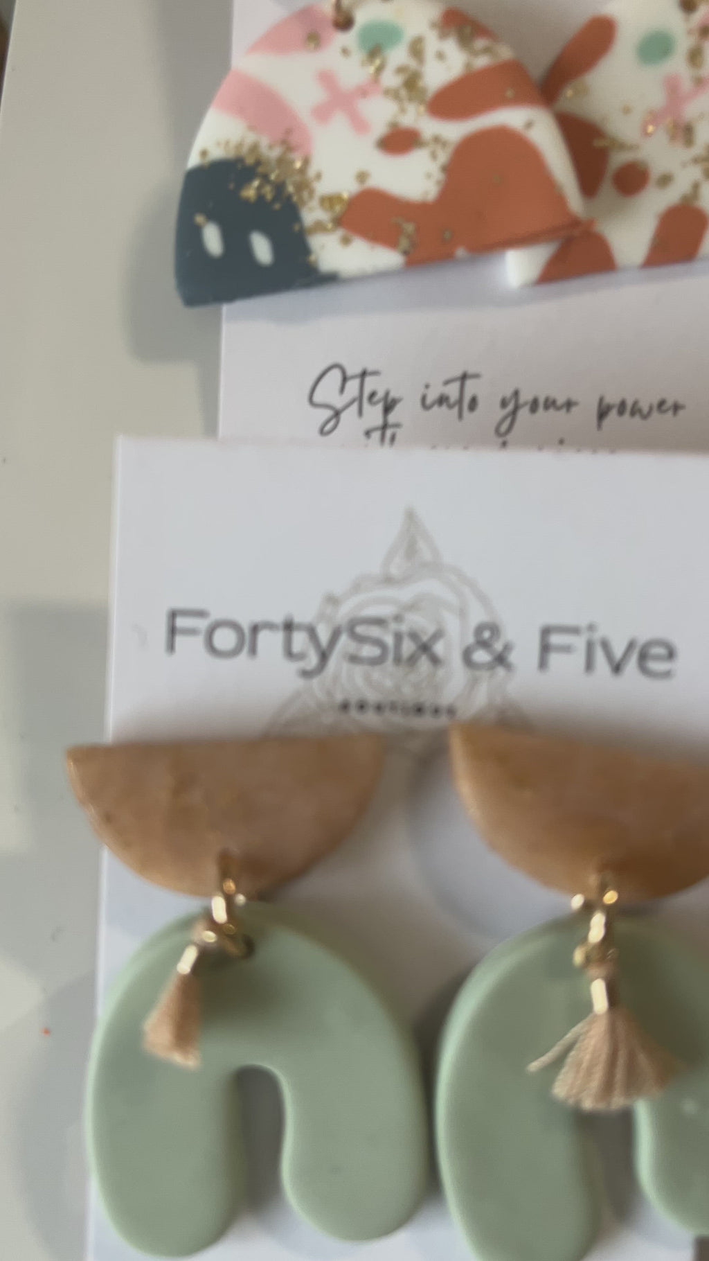 Neutral Moxie Earrings  1955