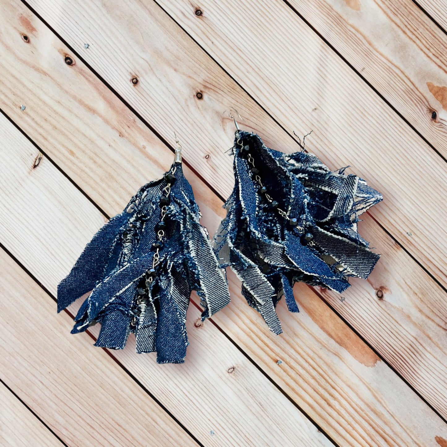 Billie Jean Denim dangle Earring 1955
