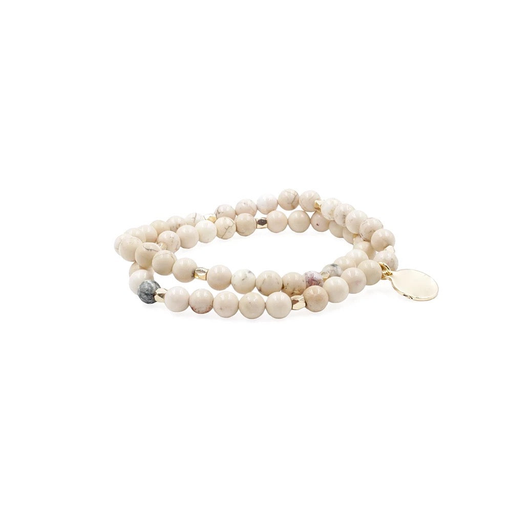 ABUNDANCE STACK-BOHO luxury natural stone bracelet stack