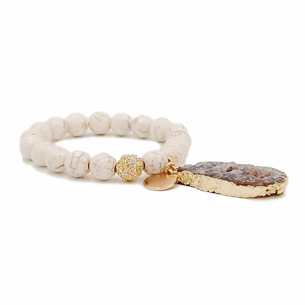 ABUNDANCE STACK-BOHO luxury natural stone bracelet stack