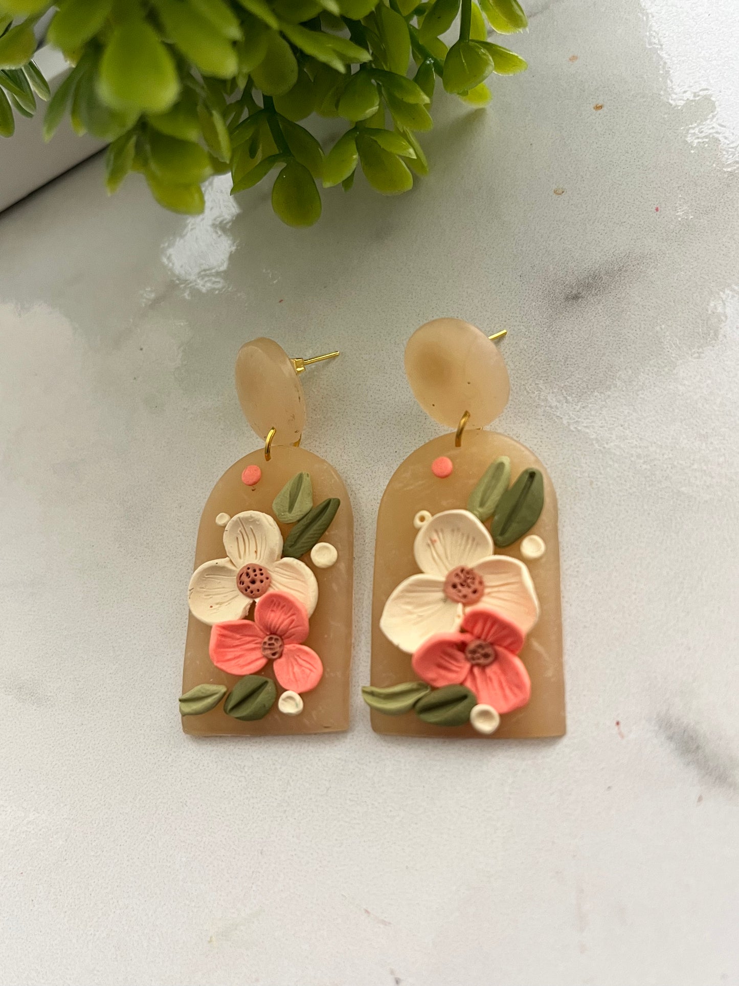 Translucent FLORAL EARRINGS