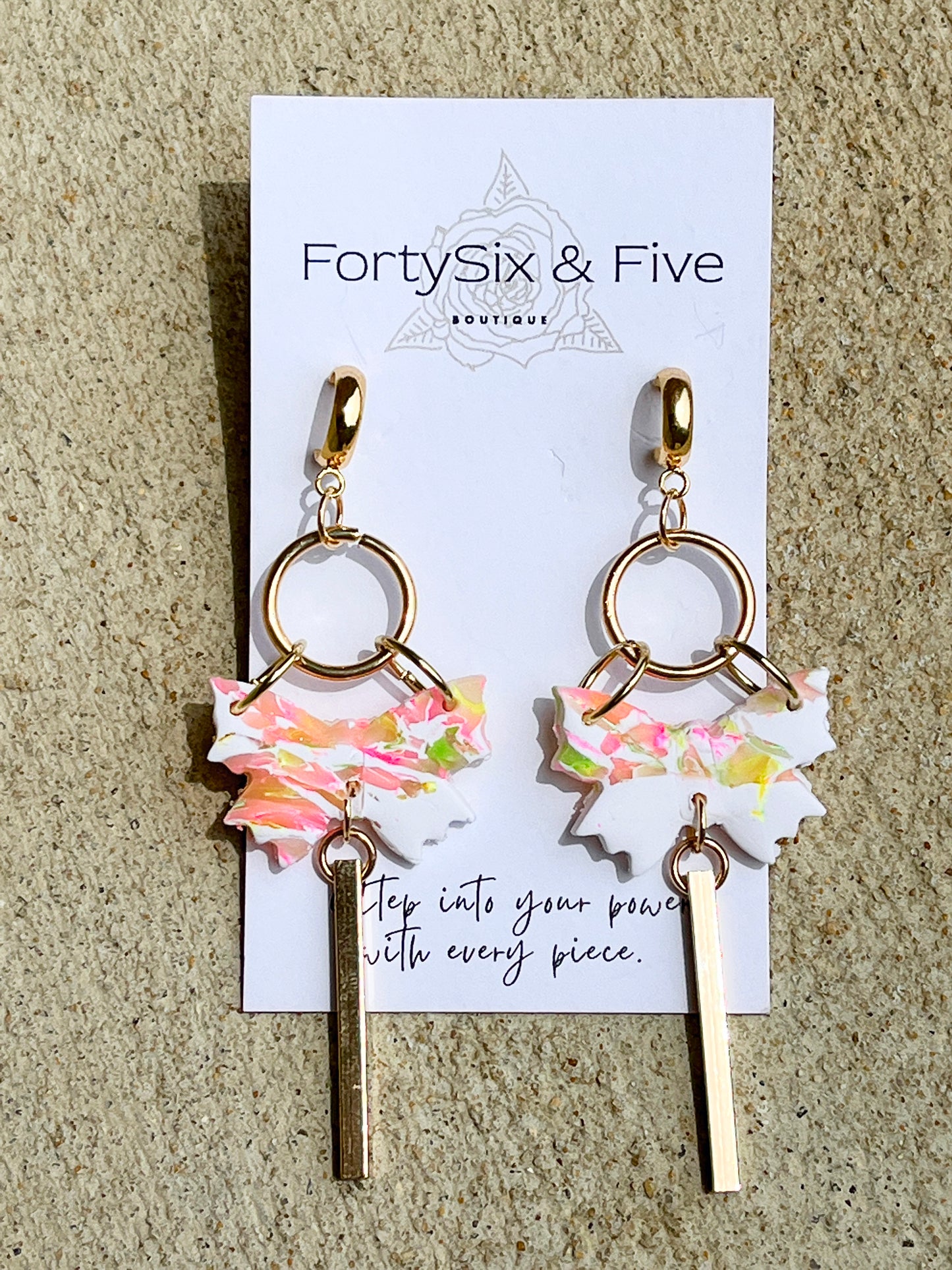 Apricot  “Butterfly” Earrings  1955