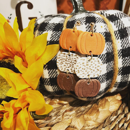 Pumpkin dangles FALL Earrings 1955