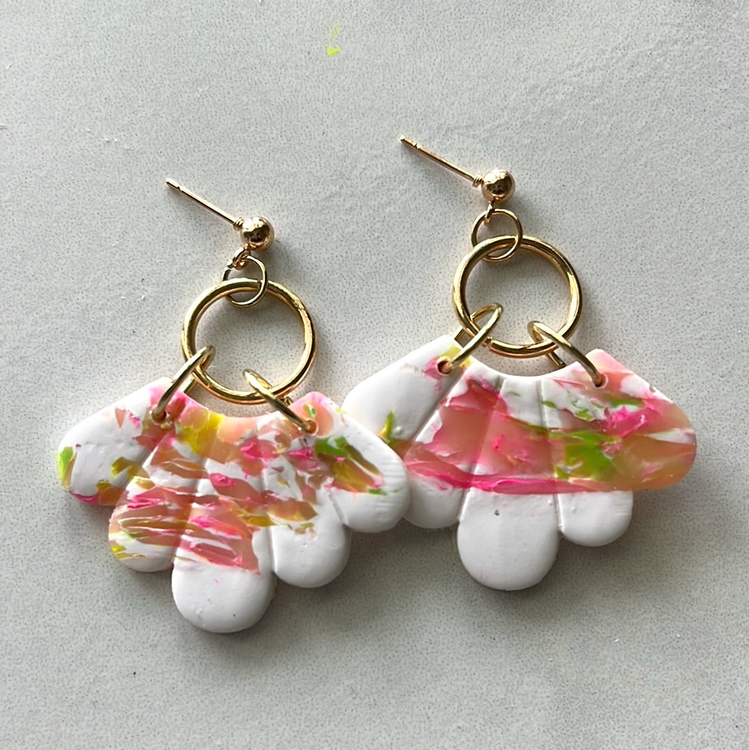 Apricot Mae Earrings  1955