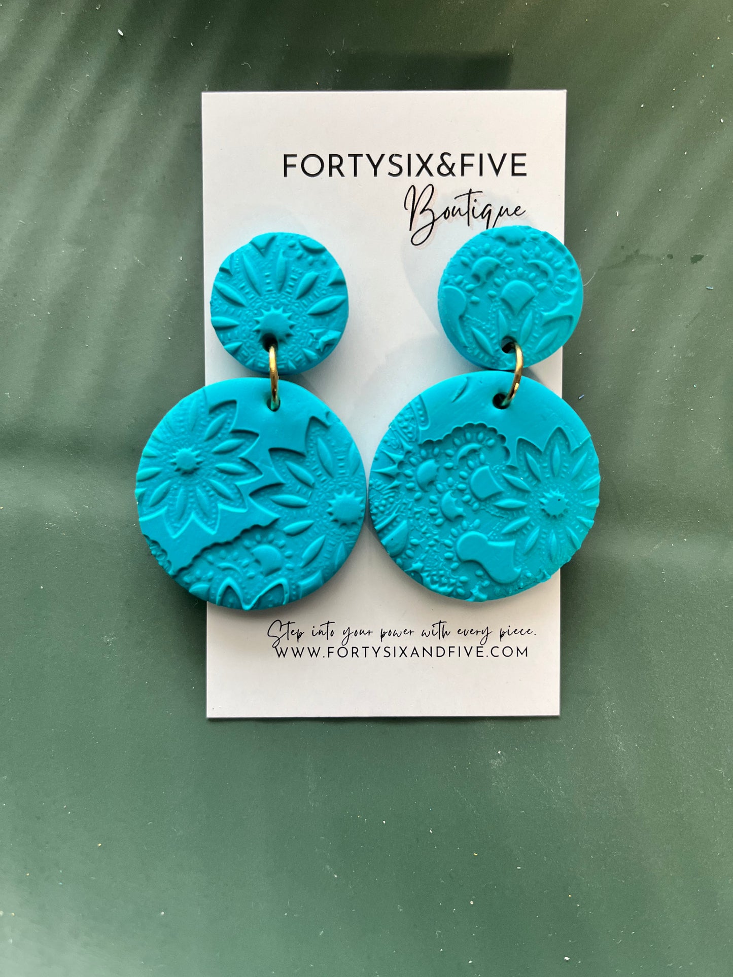 Ocean Blue Ava  Earrings  1955