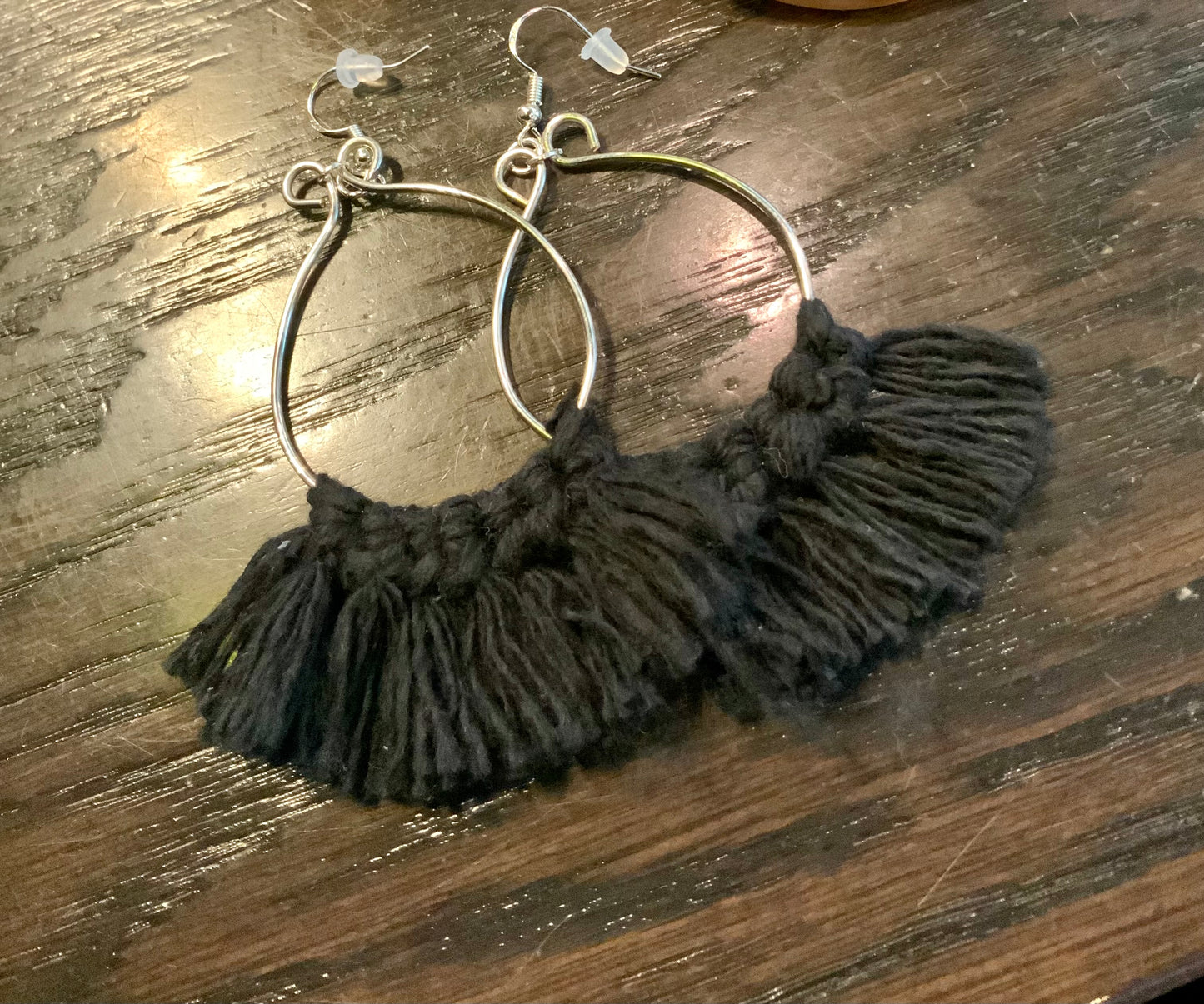 Black Macrame earrings