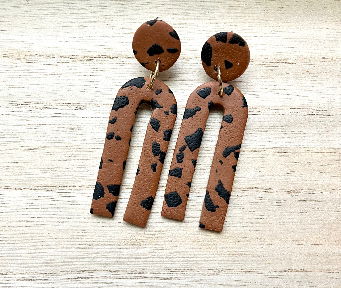 The Lengthy Leopard FALL Earrings 1955