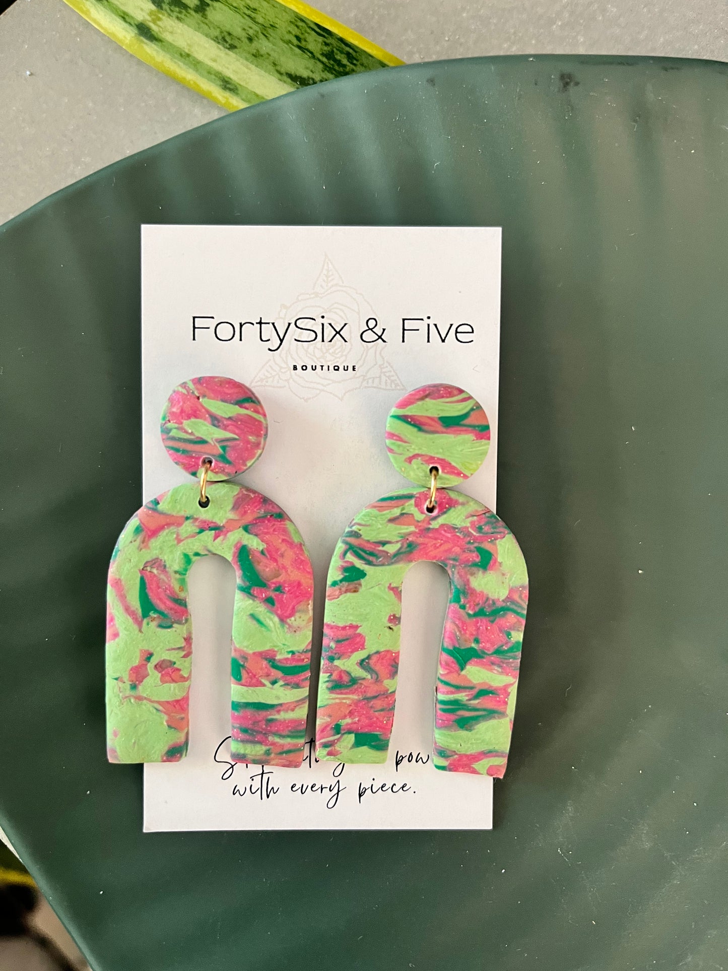 Ethel Unique U Earrings  1955