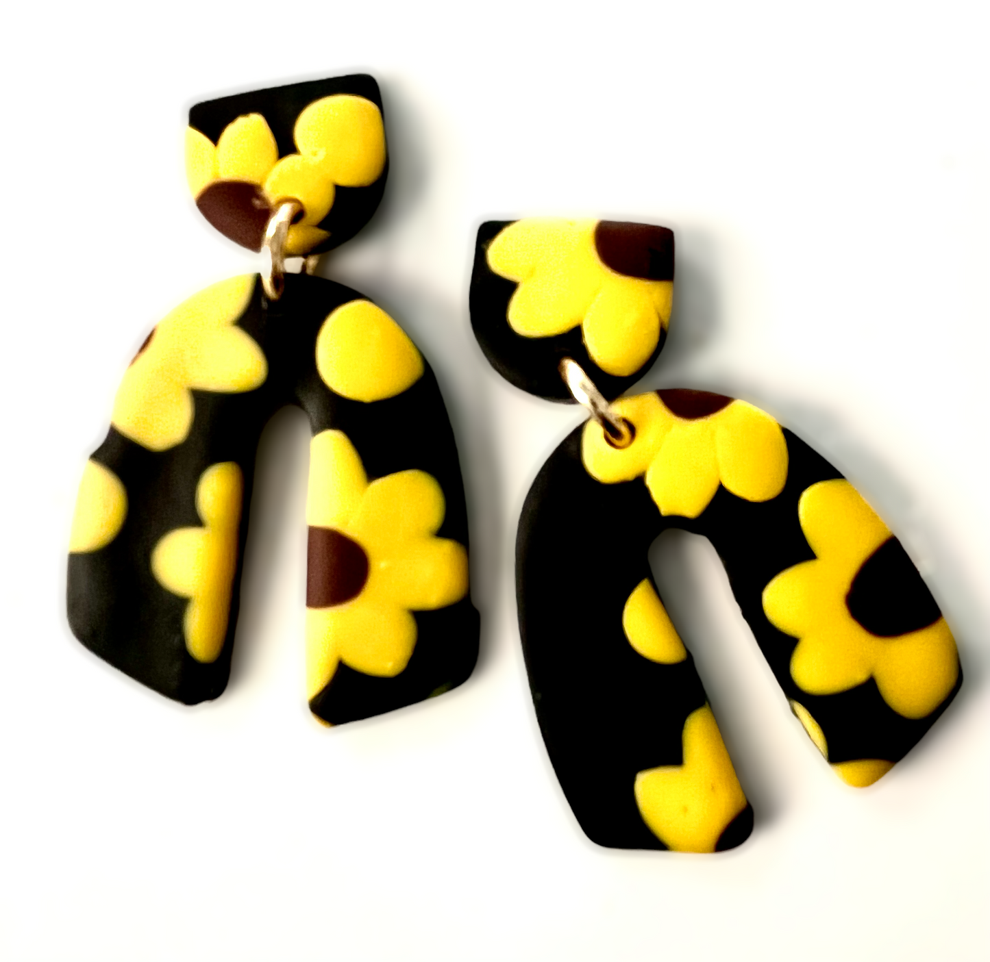 Black flower FALL Earrings 1955