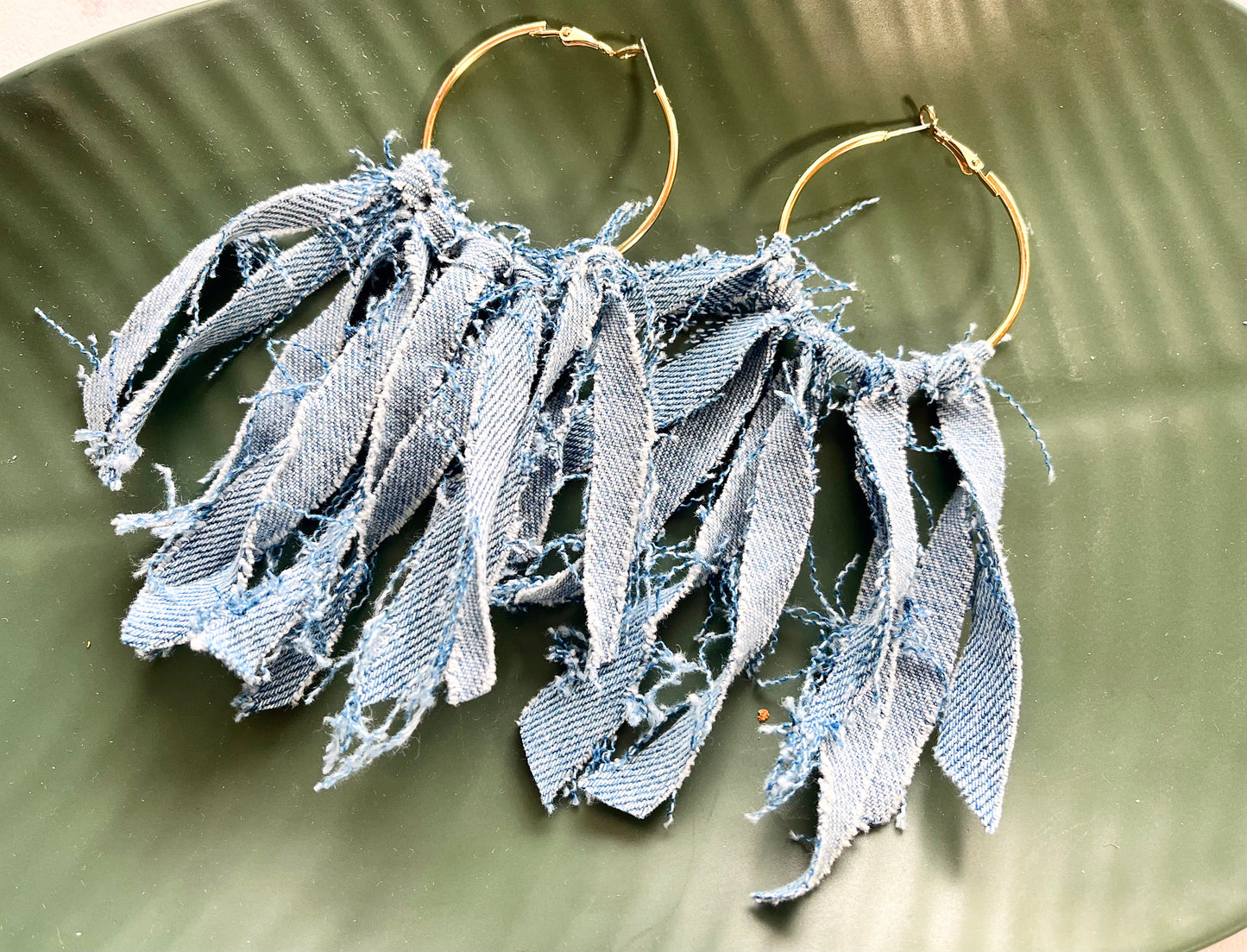 I dream of “Jeanie” Halo Denim dangle Earring 1955
