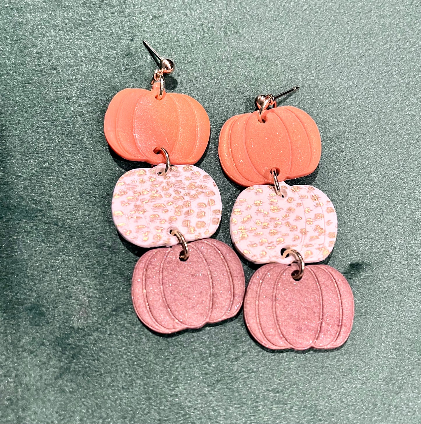 Pumpkin dangles FALL Earrings 1955