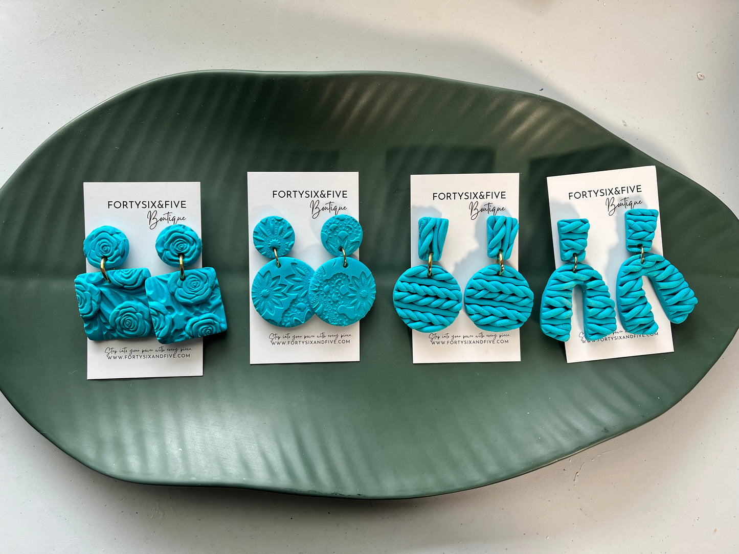 Ocean Blue Ava  Earrings  1955