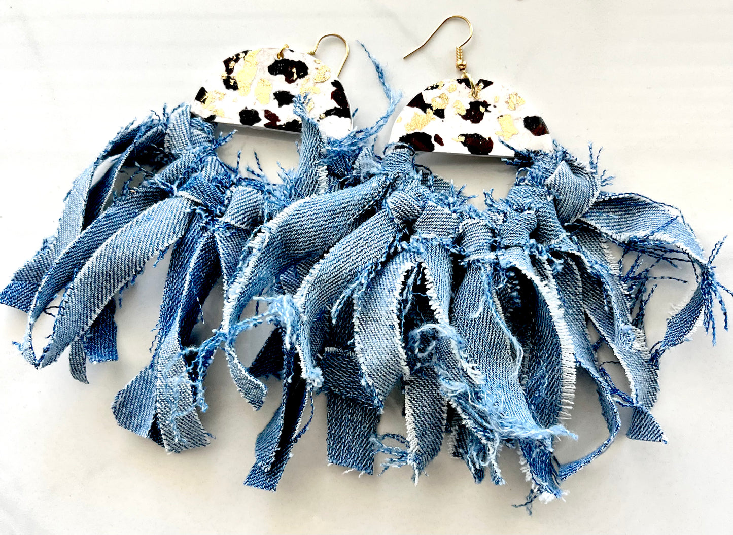 I dream of “Jeanie” Halo Denim dangle Earring 1955