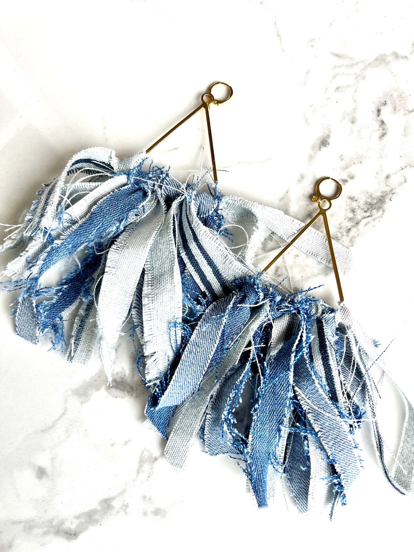 I dream of “Jeanie” Halo Denim dangle Earring 1955