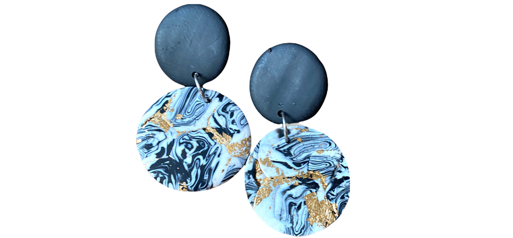 Black moon Dangle earrings 1955