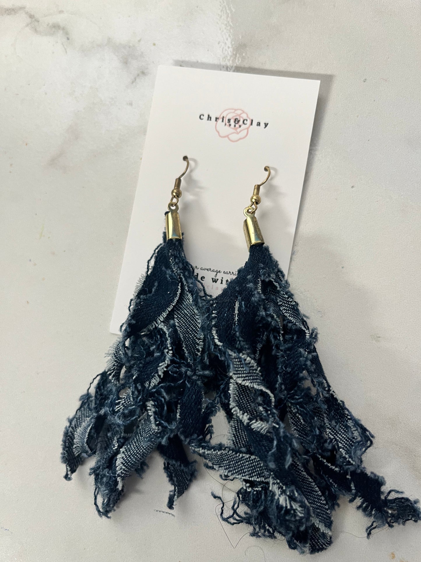 Billie Jean Denim dangle Earring 1955