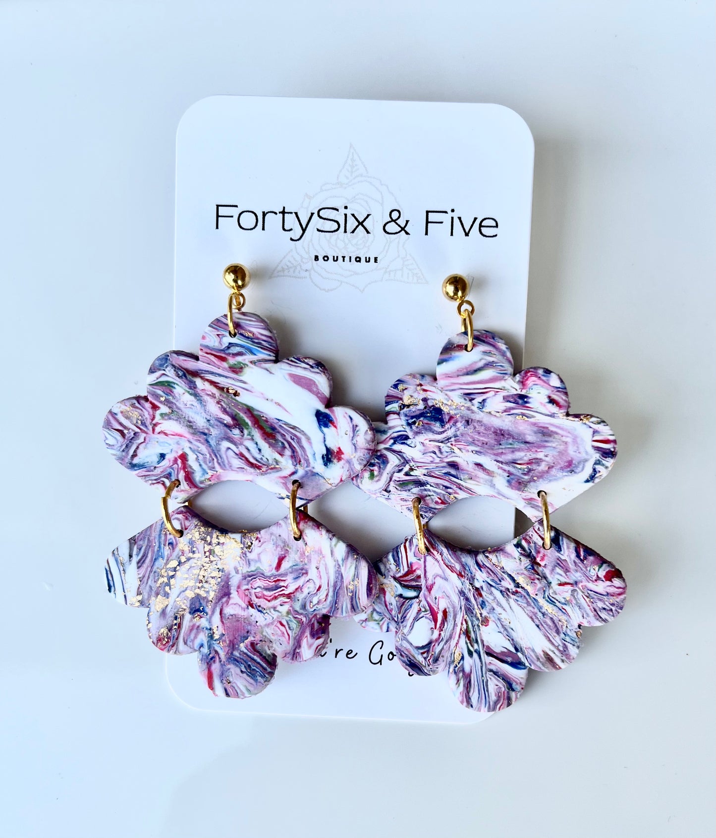 Double shellsMakume Gane EARRINGS