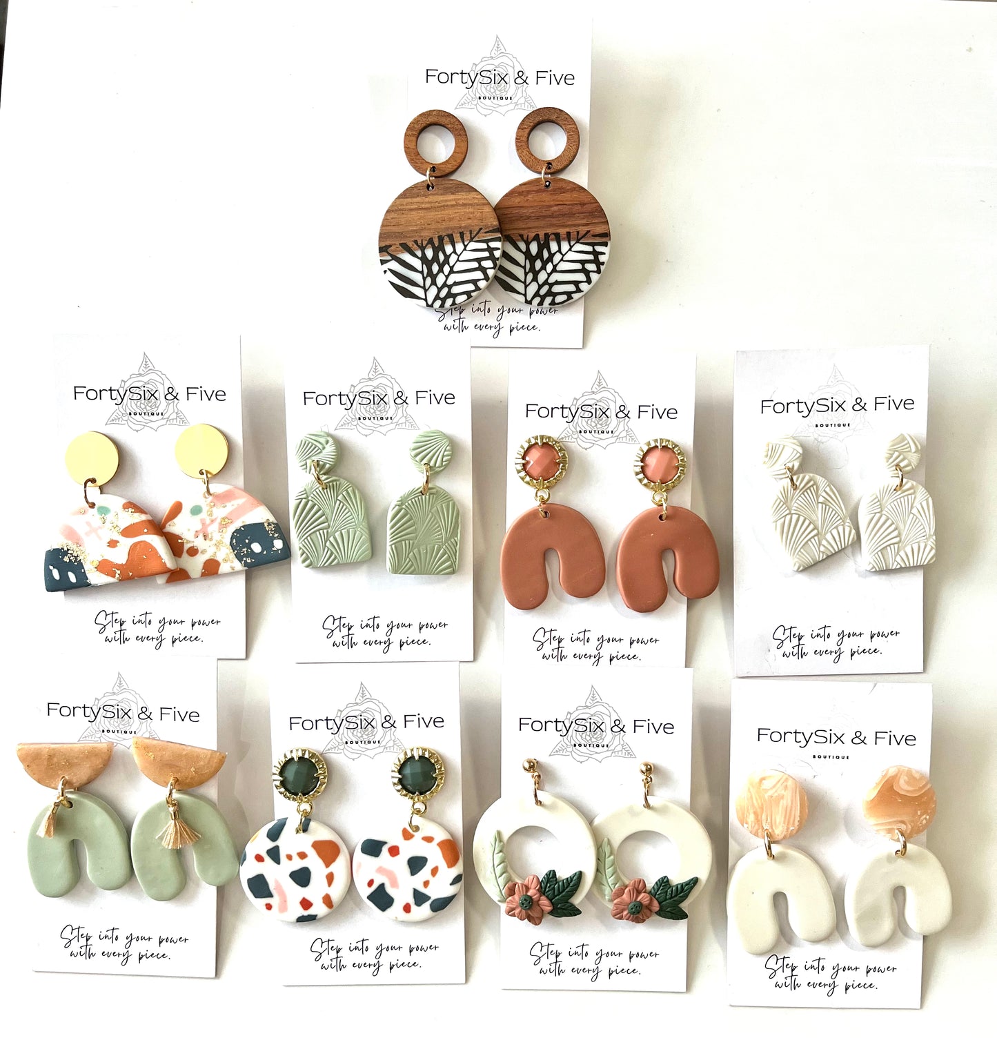 Sage Moxie Earrings  1955