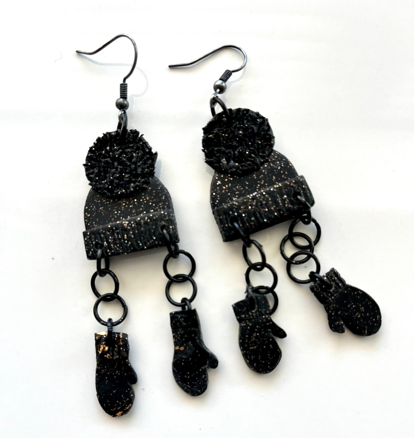 The  Sweater weather hats  and mittens FALL Earrings 1955