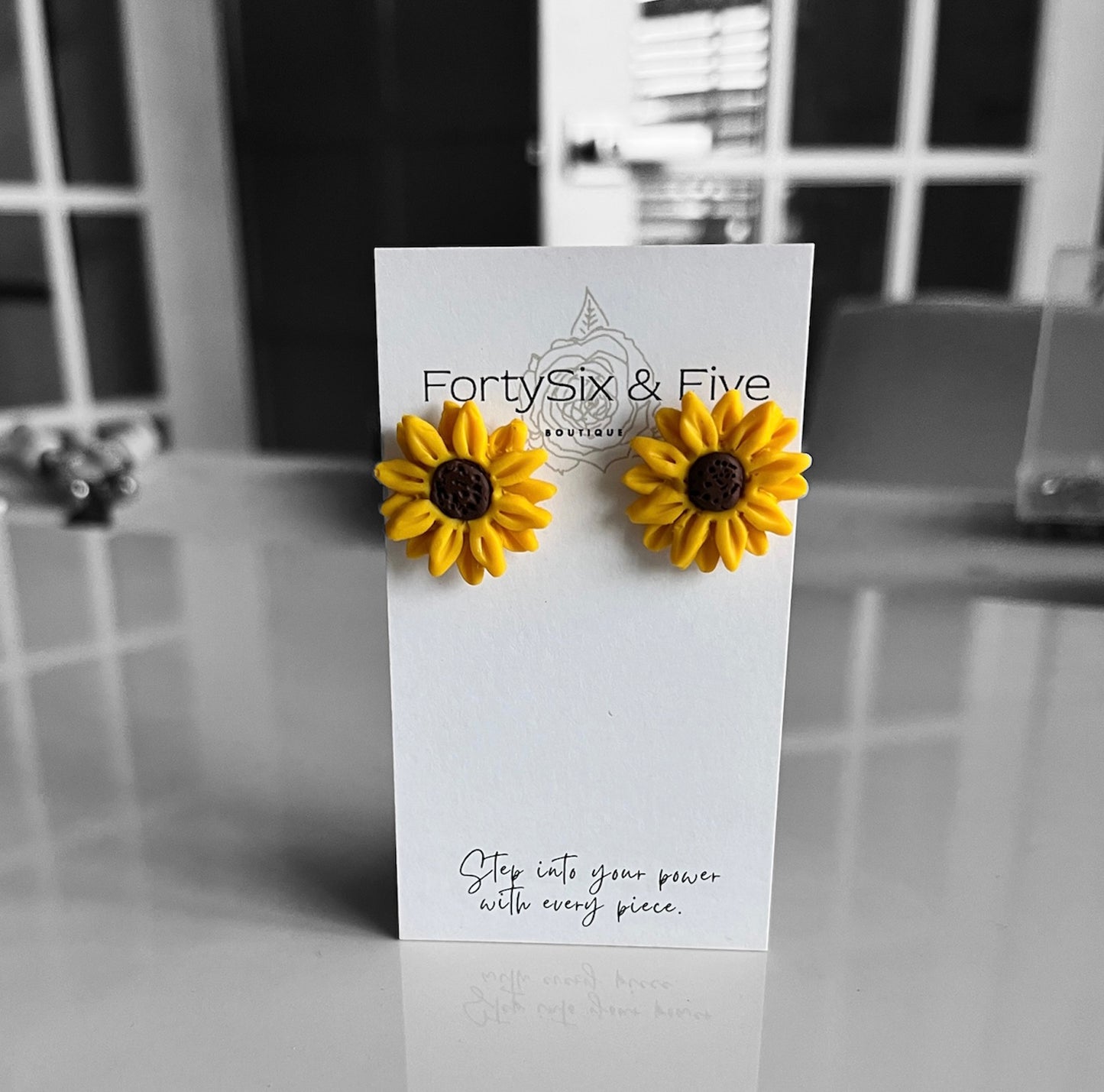 Sunflower Studs Fall Earrings 1955