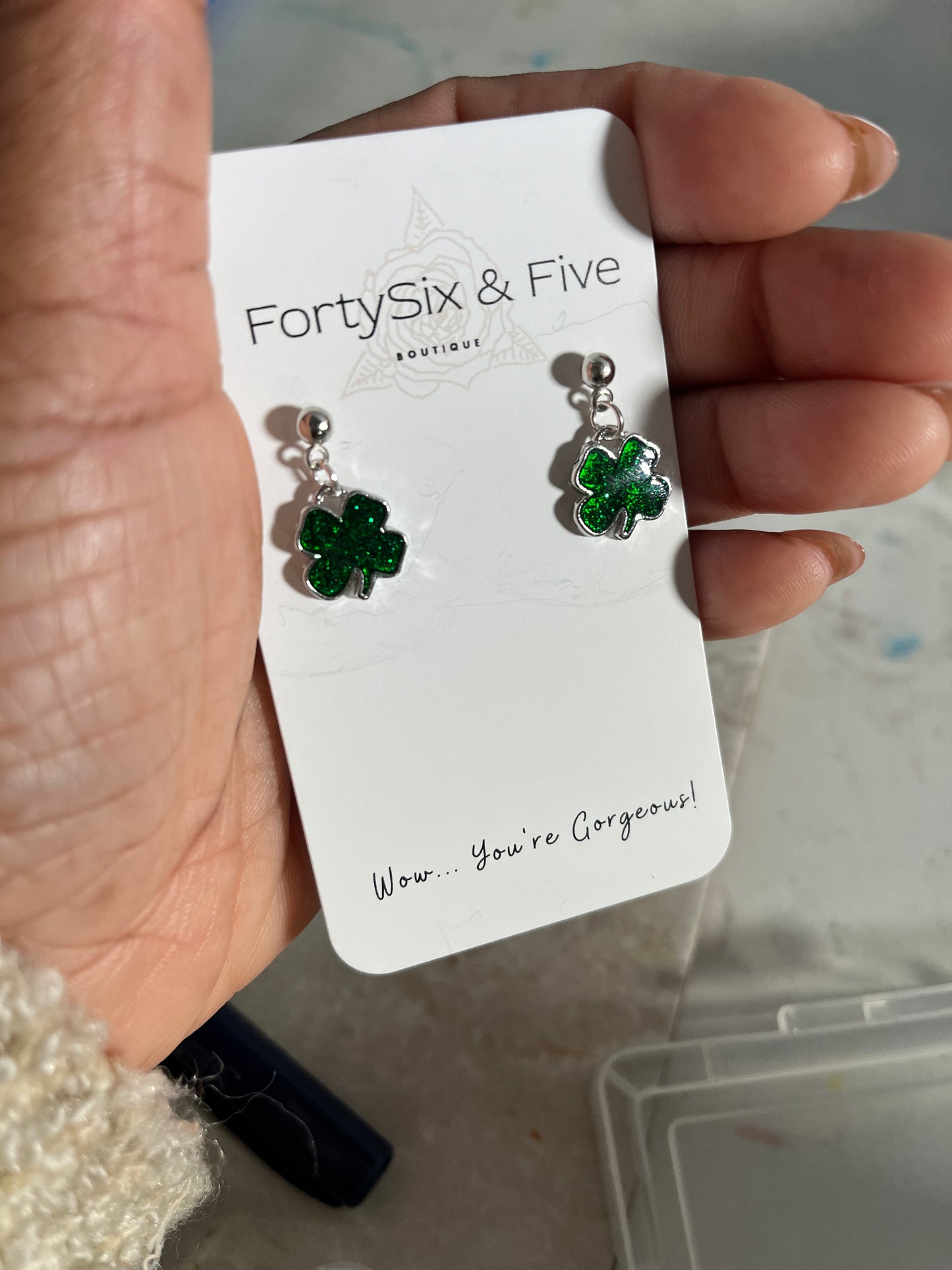 Lucky clover earrings