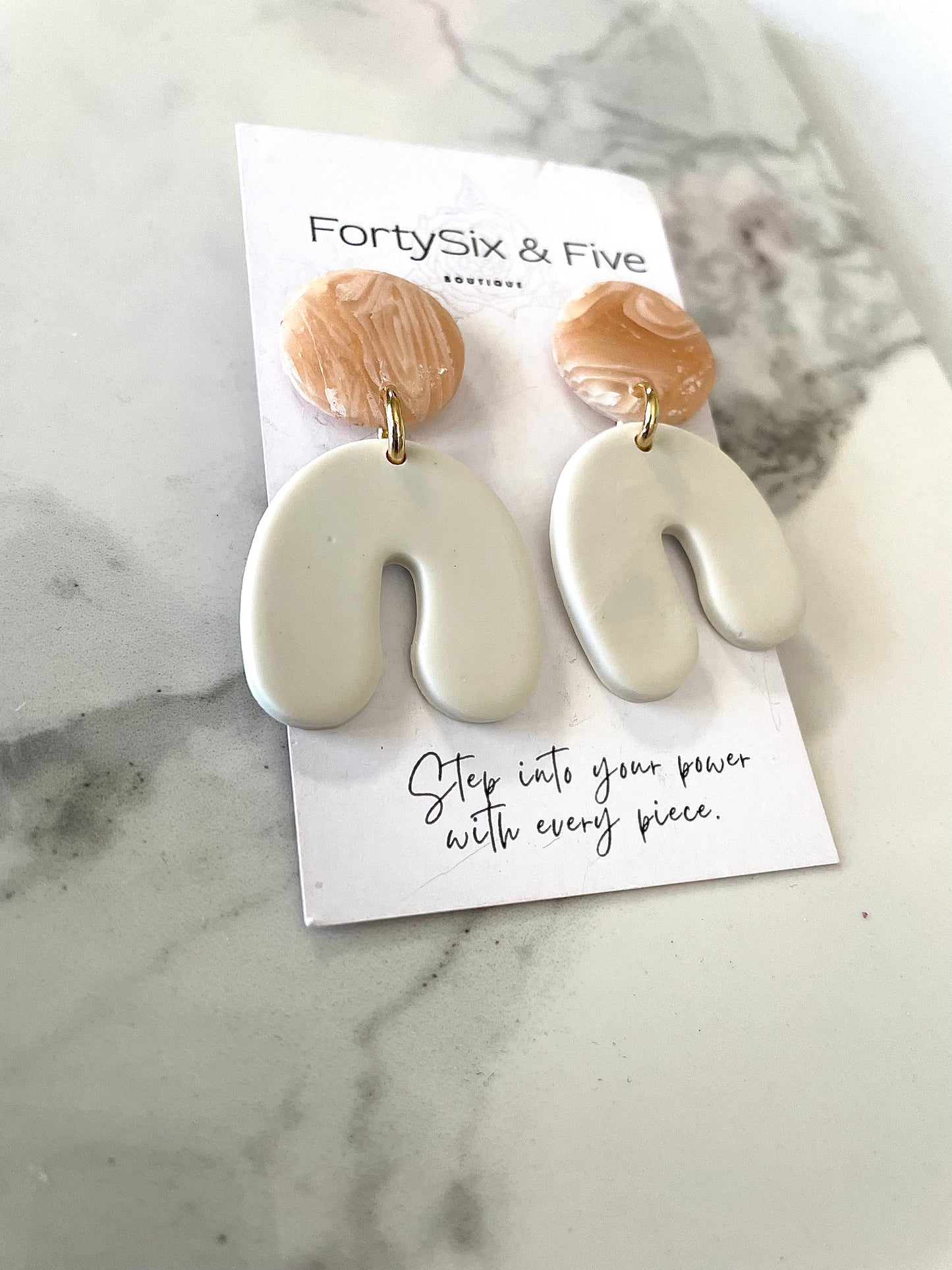 Neutral Moxie Earrings  1955