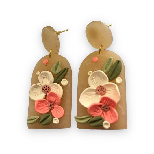 Translucent FLORAL EARRINGS