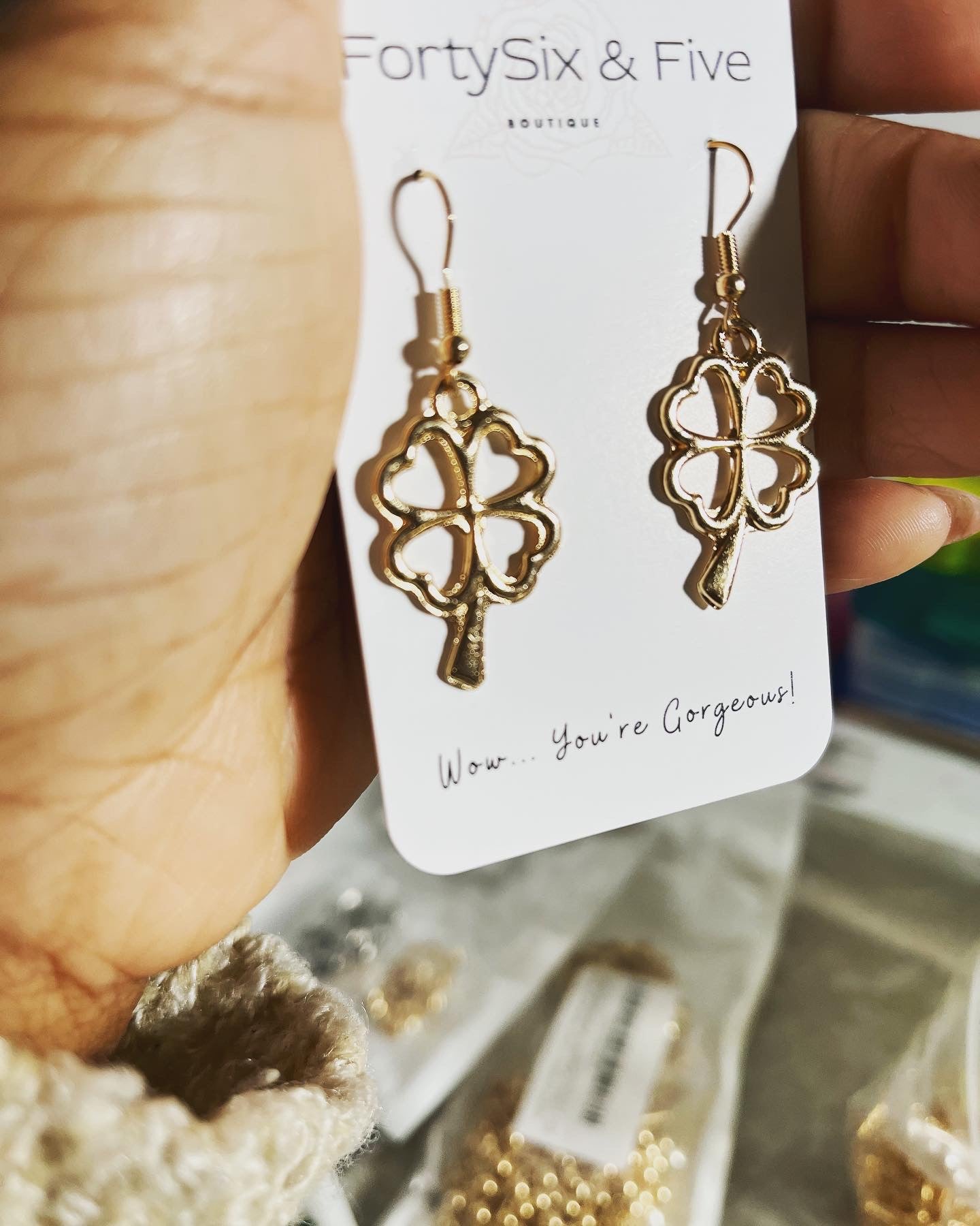 Lucky clover earrings
