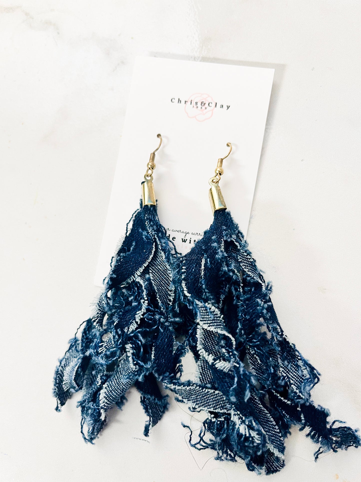 Billie Jean Denim dangle Earring 1955