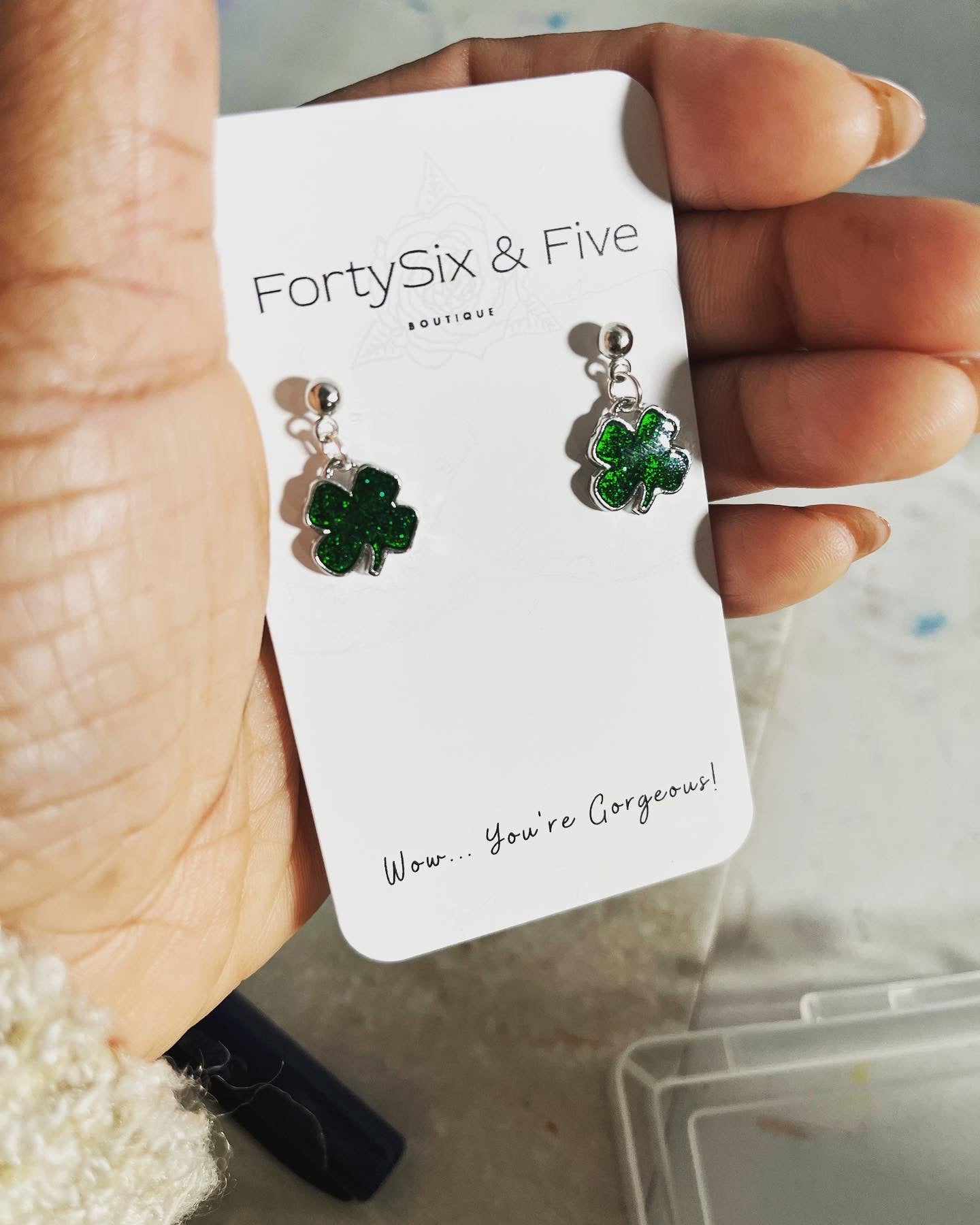 Lucky clover earrings