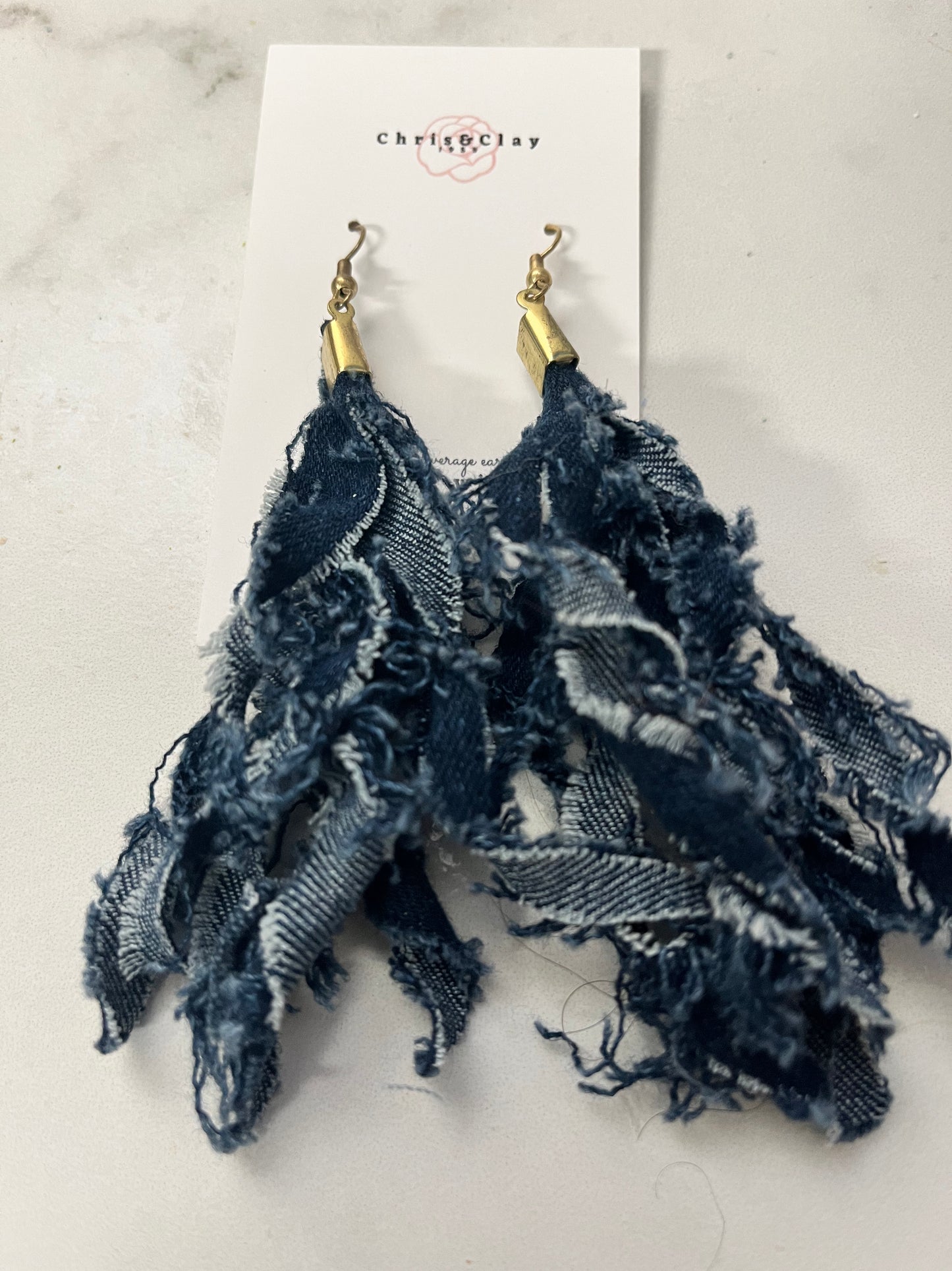 Billie Jean Denim dangle Earring 1955