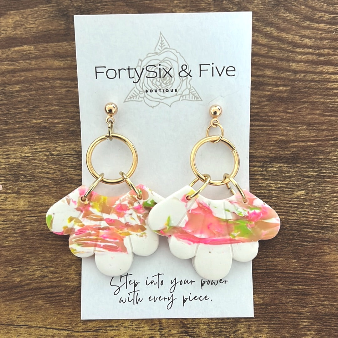 Apricot Mae Earrings  1955