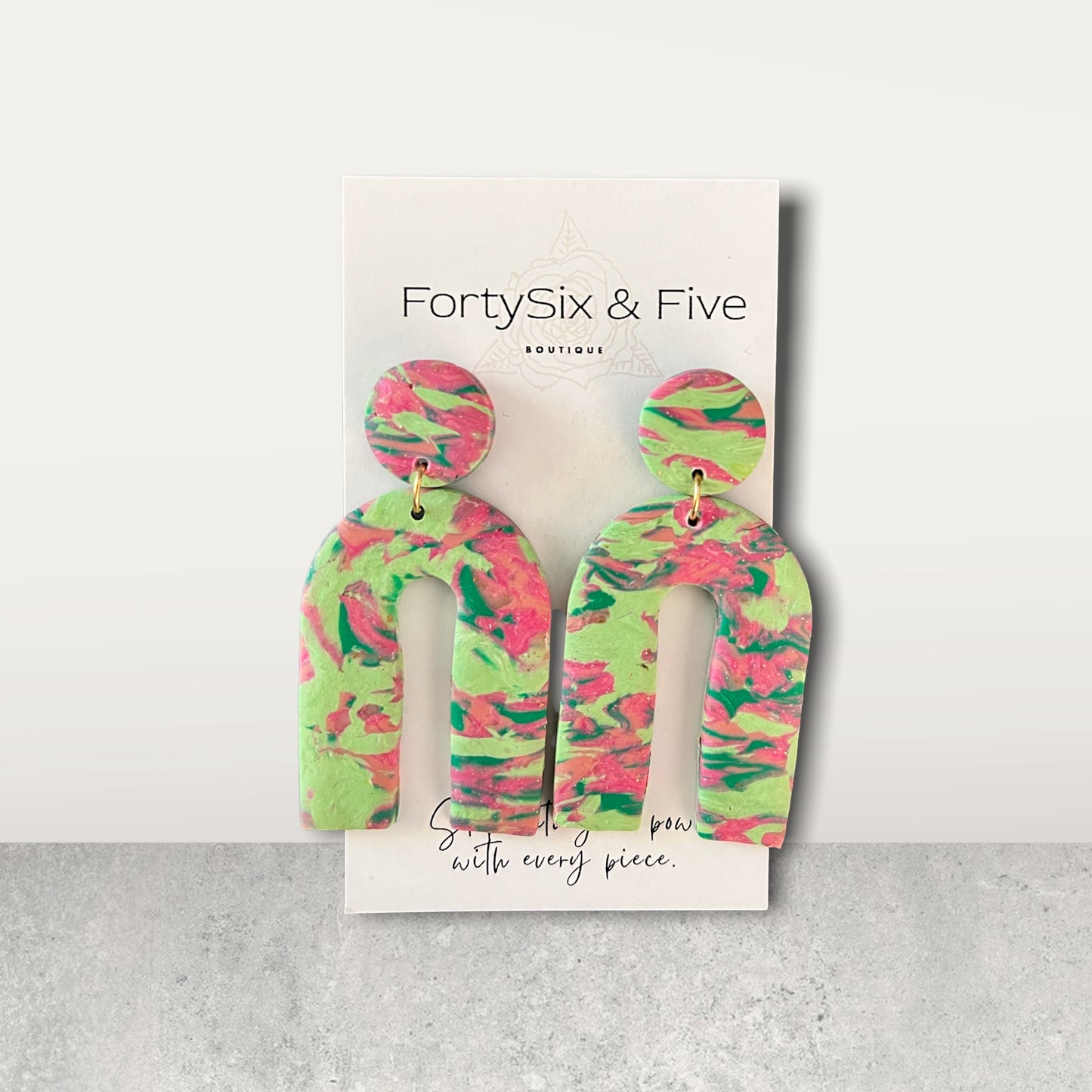 Ethel Unique U Earrings  1955