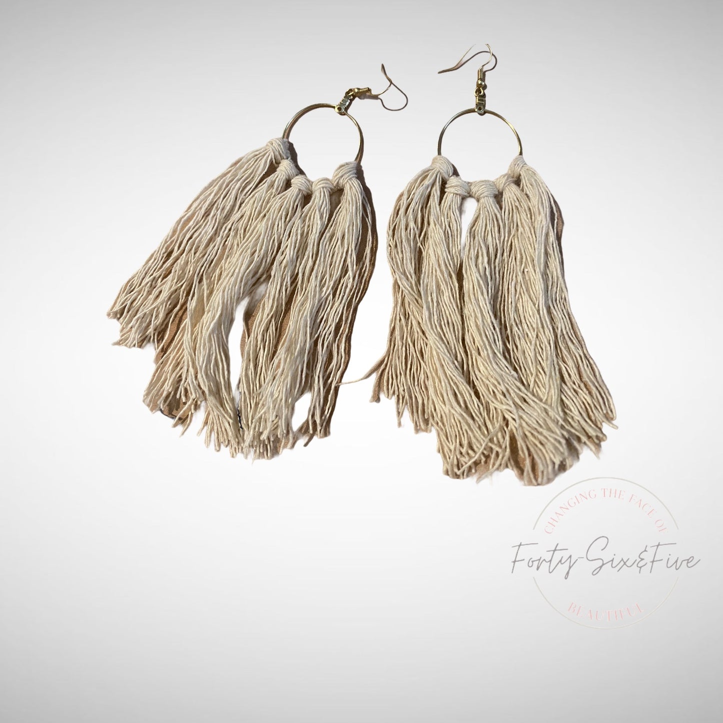 Macrame earrings lengthy