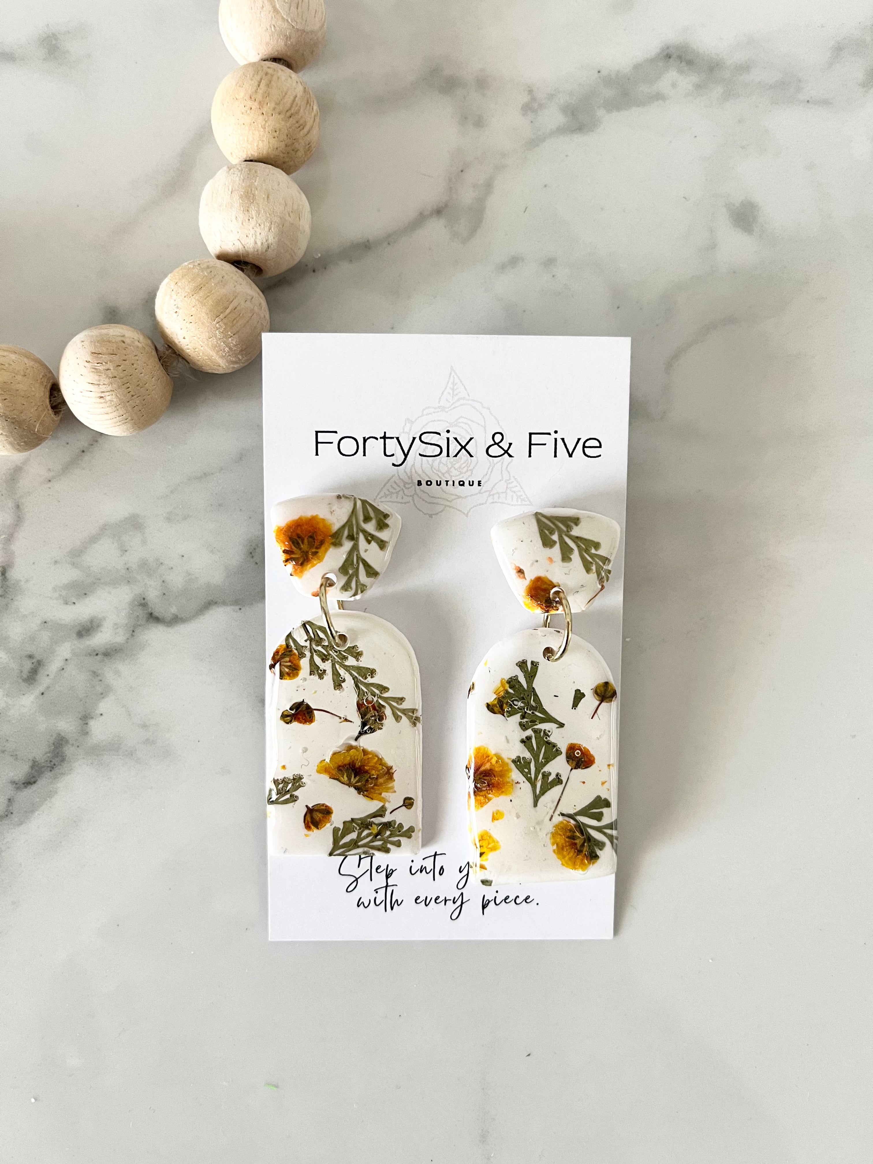 Logan  Floral Earrings  1955