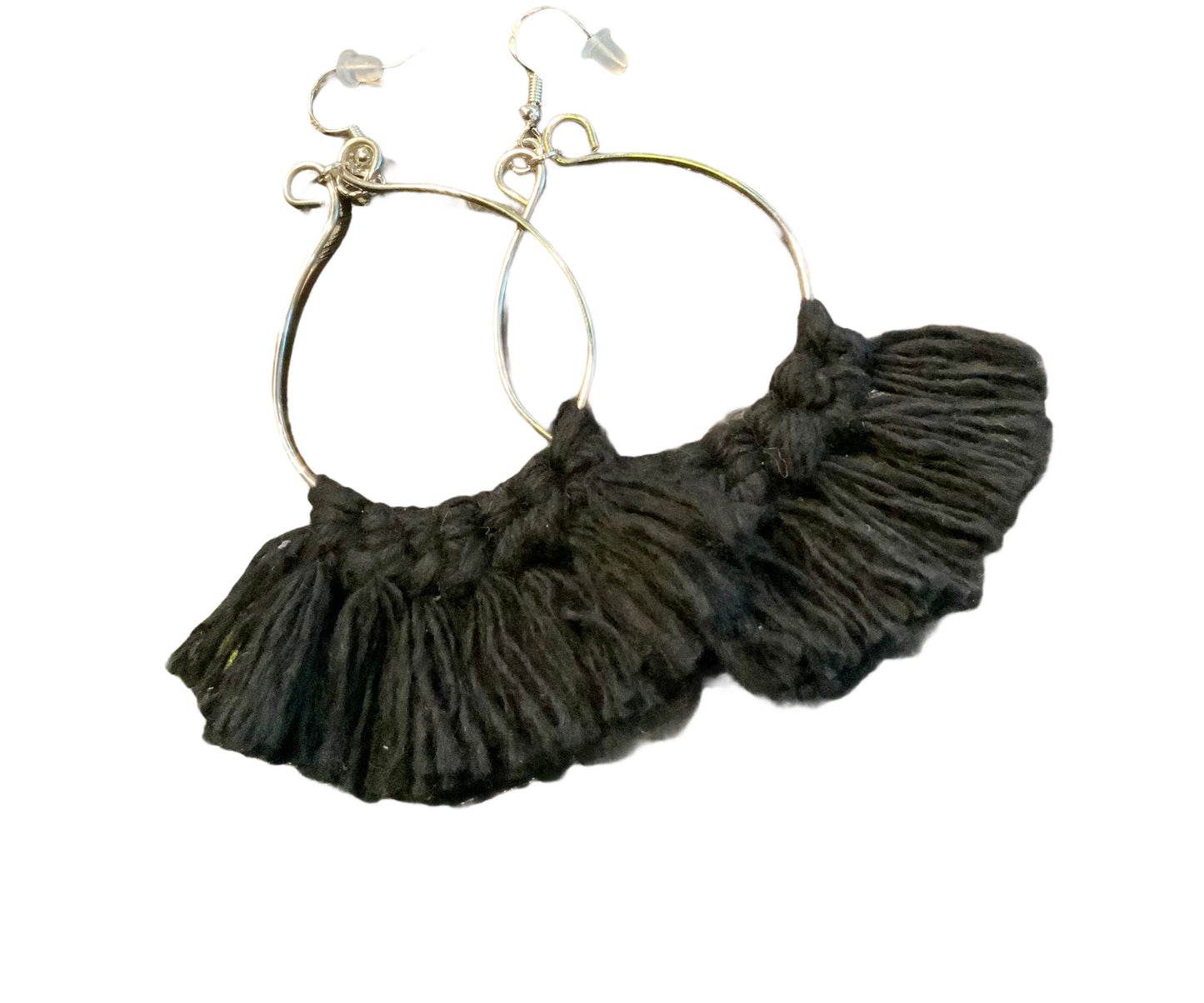 Black Macrame earrings